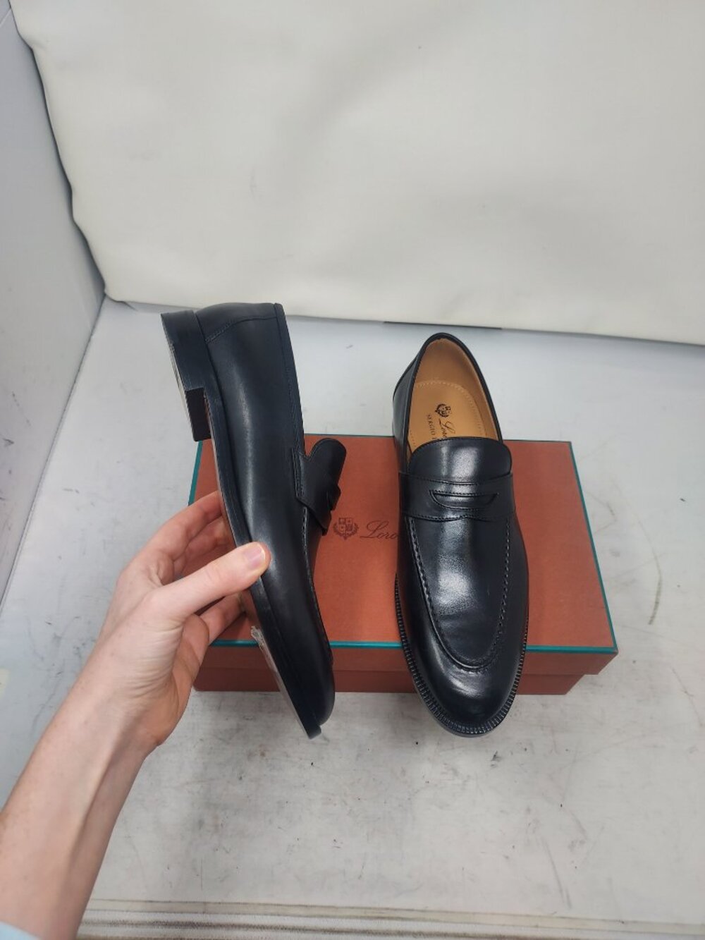 Loro Piana WOMENS Black Sergio Loafer